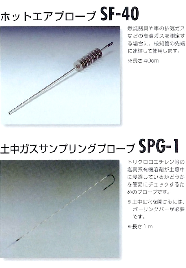 北川式ガス検知器　 [オプション品紹介２]